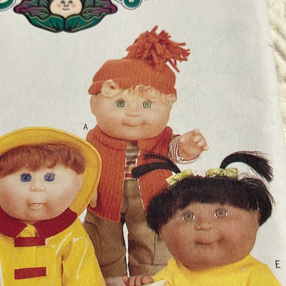 Butterick Pattern 6736 Cabbage Patch Kids Clothes 5 Outfits Uncut 2000 12” Doll - Picture 7 of 10